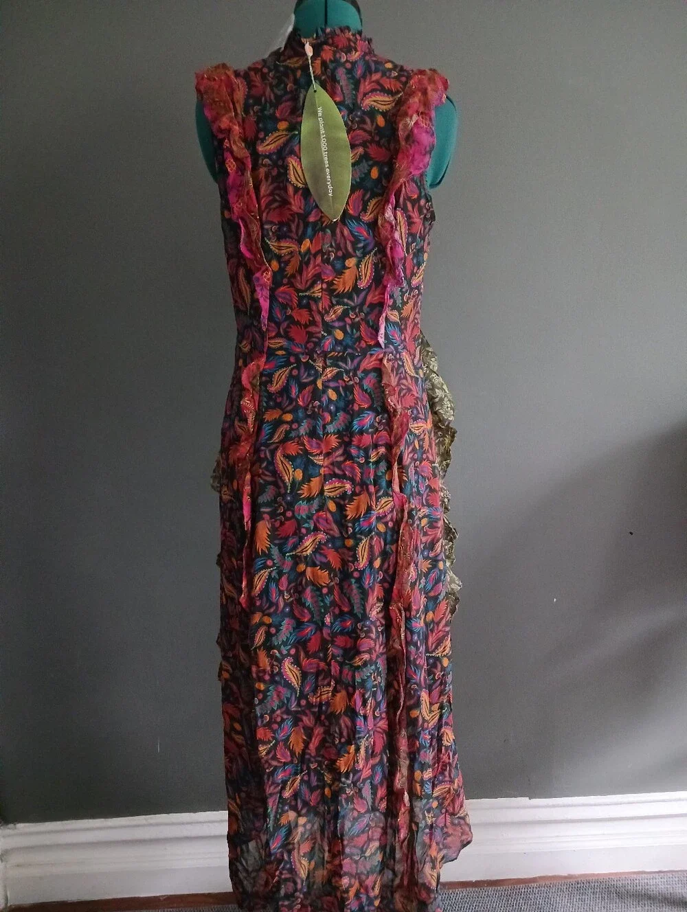 NWT Farm Riomixed Mini Prints Midi Dress Size M - Picture 4 of 12